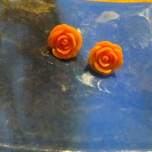 Rose earrings